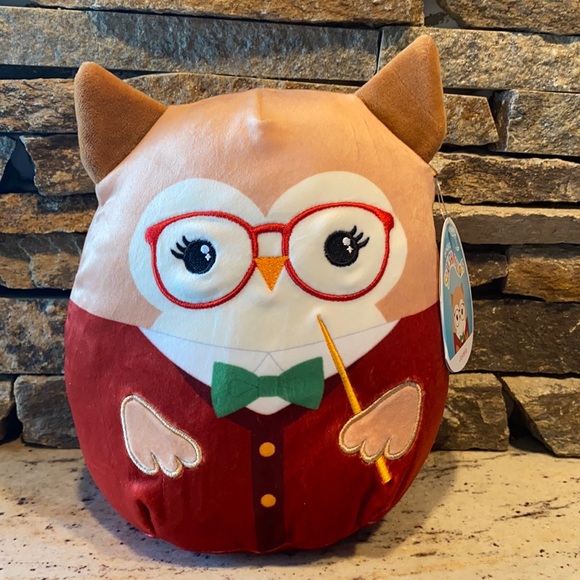 Squishmallows Other - NWT Squishmallows jaydelle the owl 8" back to school squad teacher